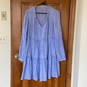 Rails Everly Long Sleeve Minidress in Ludlow Stripe, size M